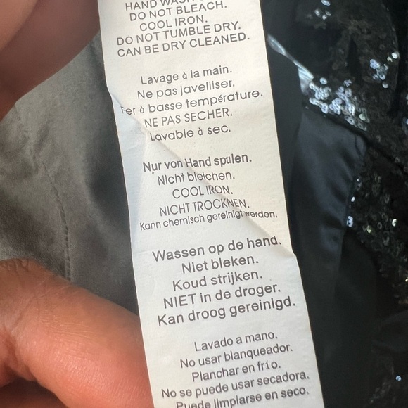 Boohoo boutique alice satin adjustable strap sequin dungaree jumpsuit size 12 - Picture 8 of 10